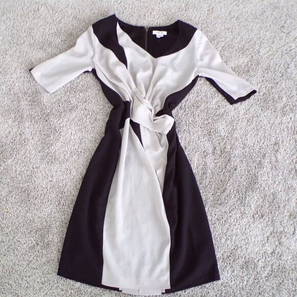NWOT Helmut Lang Colorblock Silk dress 2 - Picture 4 of 13